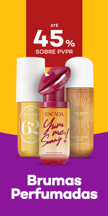 Brumas perfumadas com destaque promocional de at&eacute; 45% obre pre&ccedil;o de Venda ao P&uacute;blico Recomendado